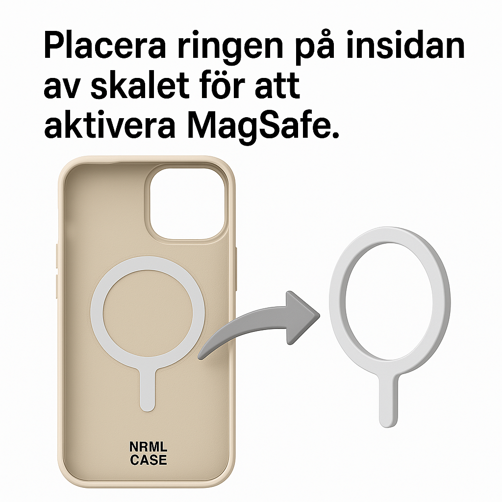 Mobilskal Ljusbeige MagSafe