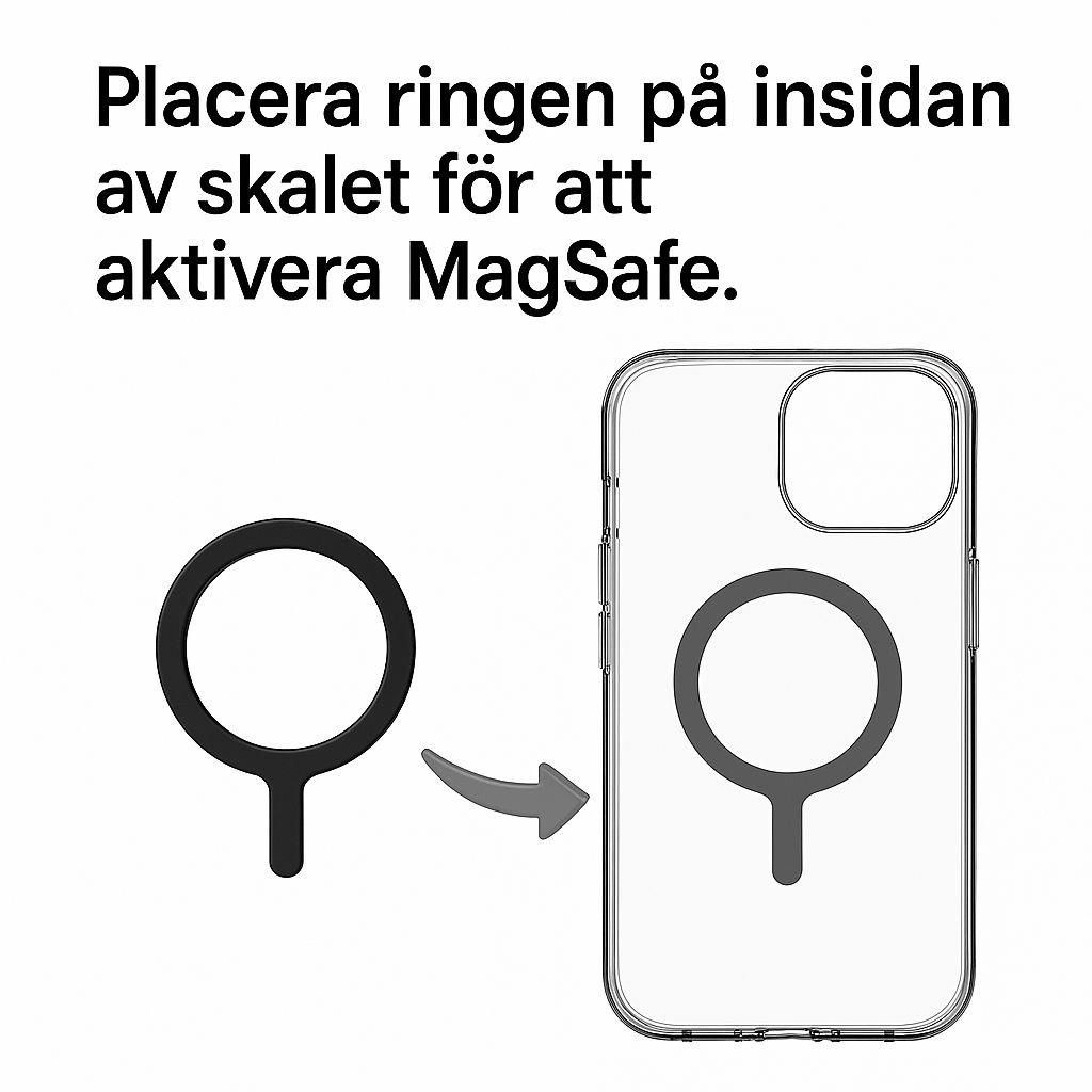 Mobilskal Transparent MagSafe